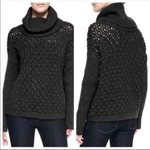 Alice + Olivia Black Cowl Neck Sweater